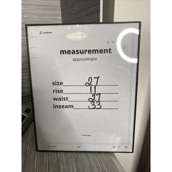 Free People x SANDRINE ROSE Women's Wide Distressed‎ Cargo Pockets Jeans Size 27 - Picture 13 of 13